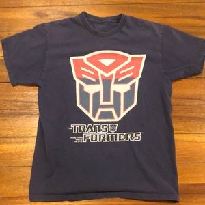 Transformers Blue Tee Medium Optimus Prime